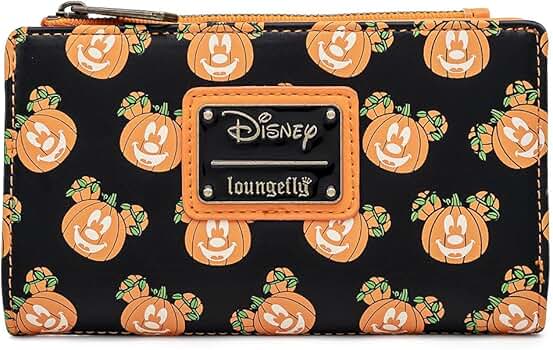 【Lounge Fly】Mickey Mouse Pumpkin Zip Around Wallet Loungefly Mickey Mouse Pumpkin Zip Around Wallet - NEW with